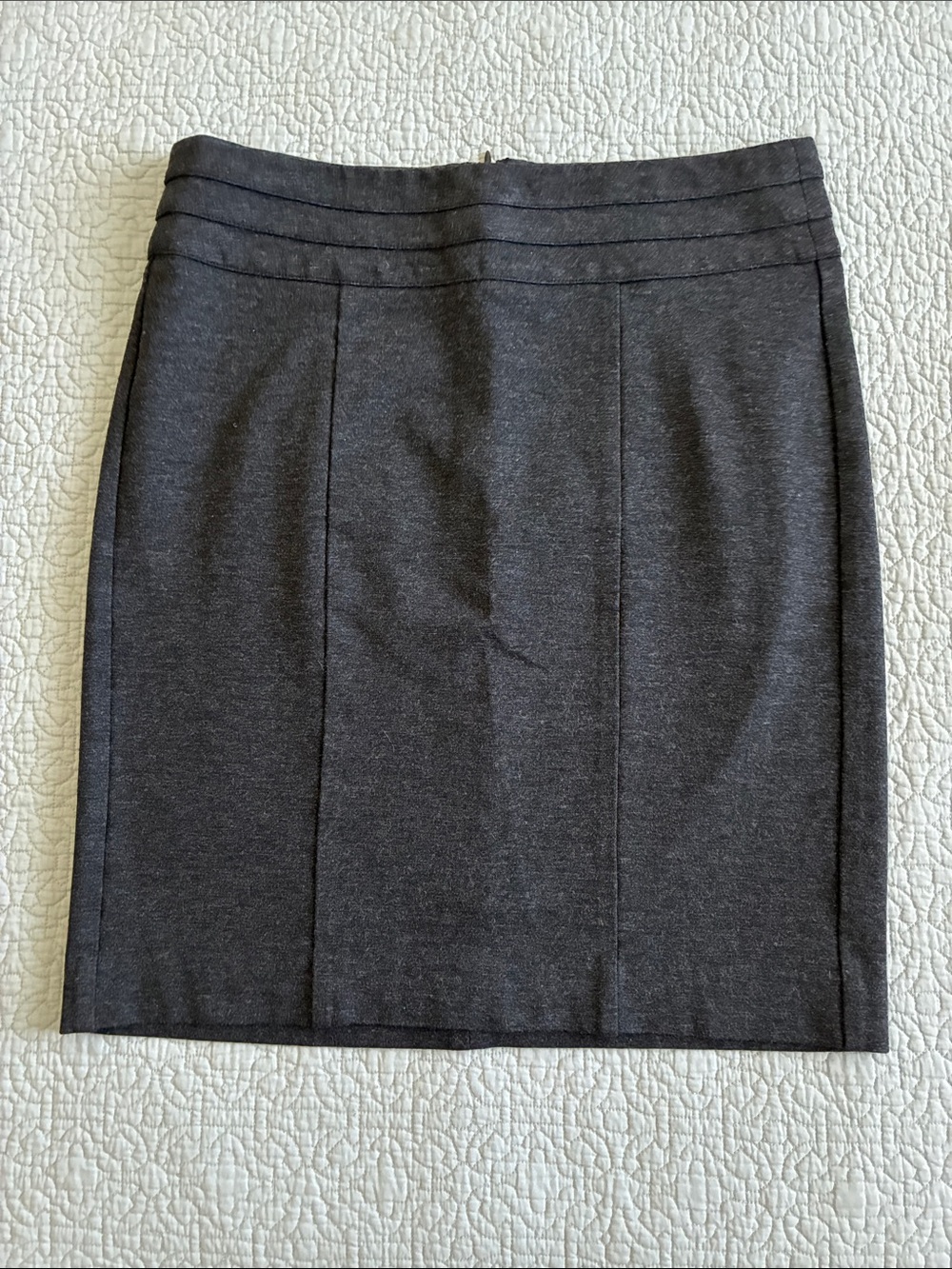 CAbi Dark Charcoal Stretch Pencil Skirt Size 6 Professional Business Attire